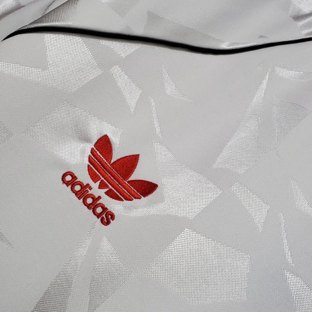 Camisa Manchester United Retrô 1991 Branca - Adidas - Manto Club