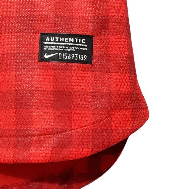 Camisa Manchester United Retrô 2012/2013 Vermelha Xadrez - Nike - Manto Club