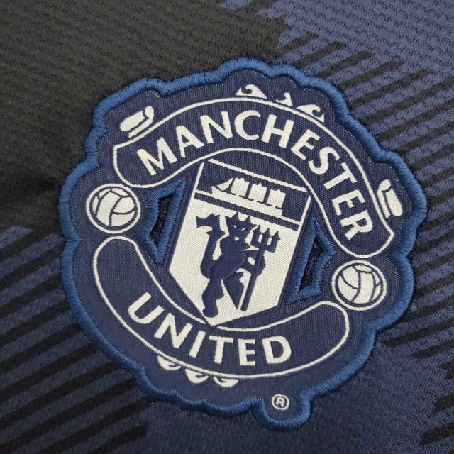 Camisa Manchester United Retrô 2013/2014 Azul Marinho - Nike - Manto Club