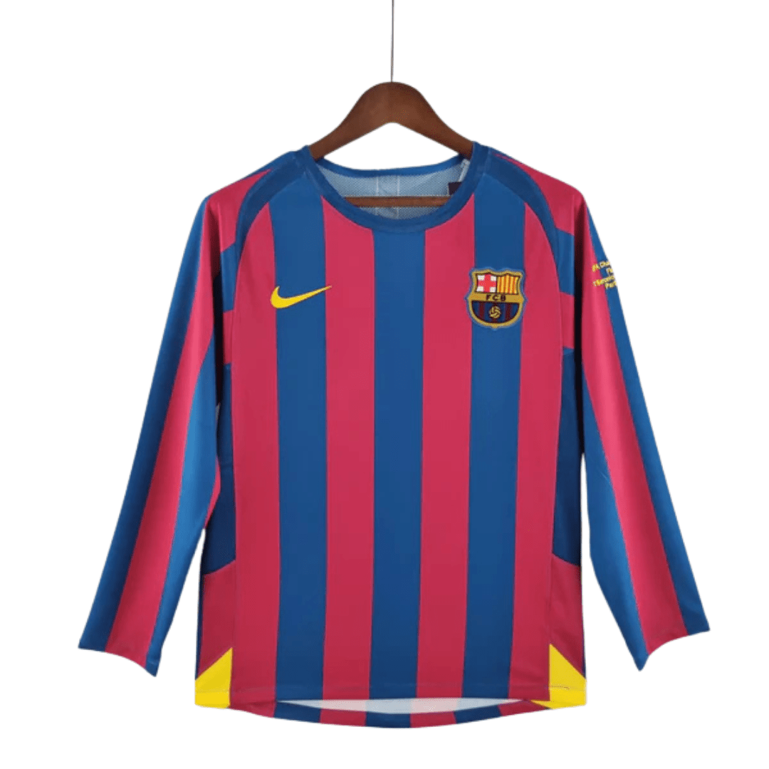 Camisa Manga Longa Barcelona 05/06 Nike - Grená - Manto Club