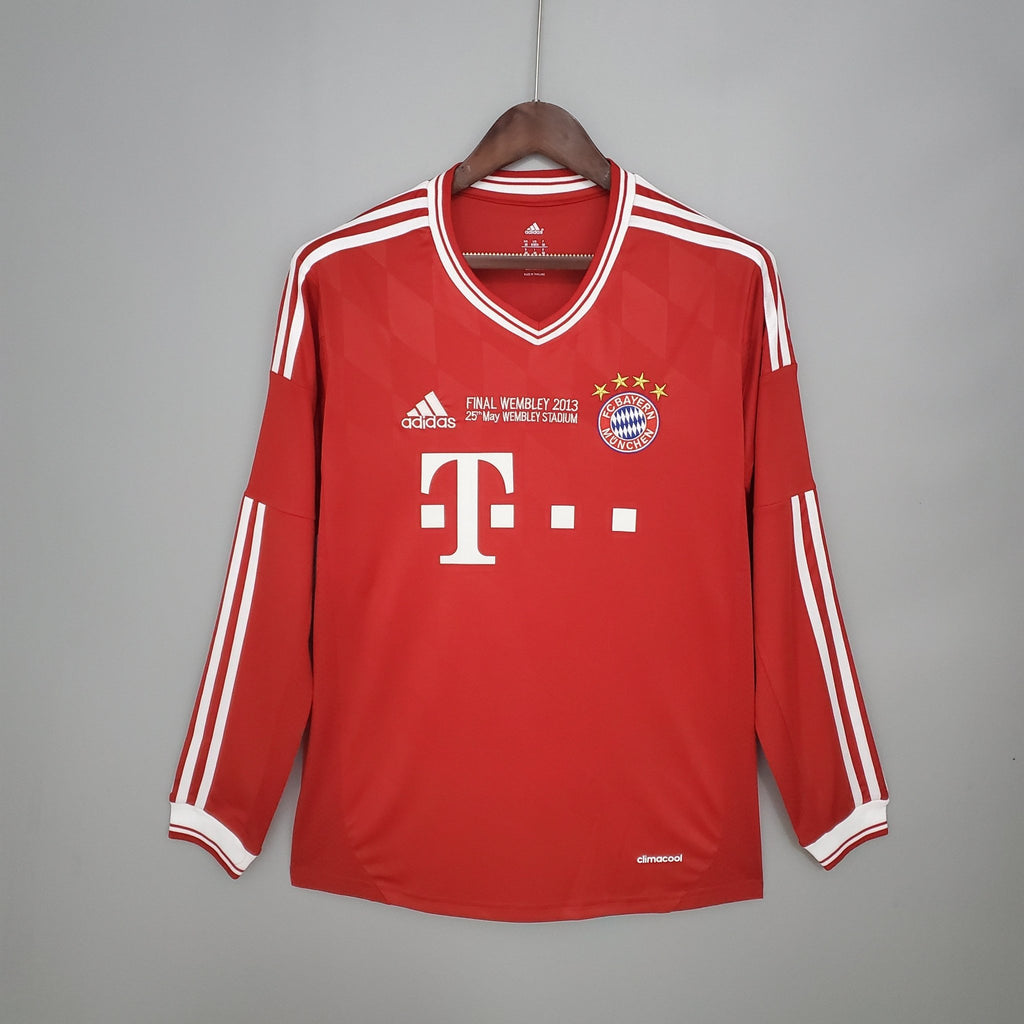 Camisa Manga Longa Bayern de Munique Champions League 2013/14 Adidas - Vermelha - Manto Club