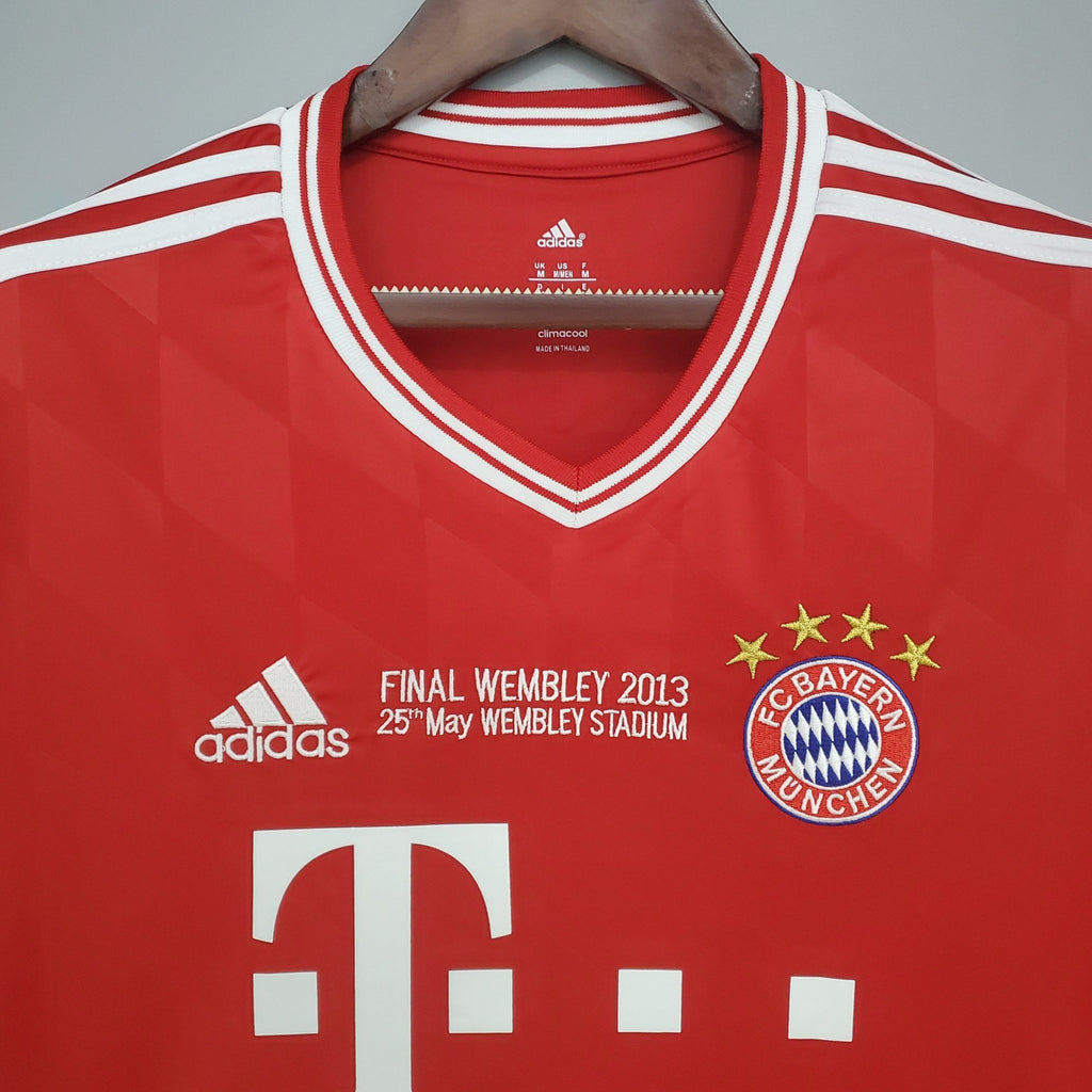 Camisa Manga Longa Bayern de Munique Champions League 2013/14 Adidas - Vermelha - Manto Club