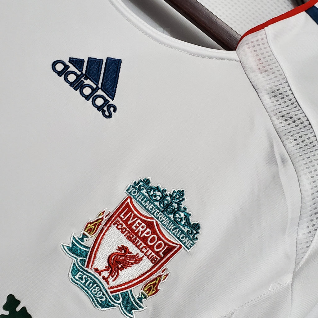 Camisa Manga Longa Liverpool 06/07 Adidas - Branco - Manto Club