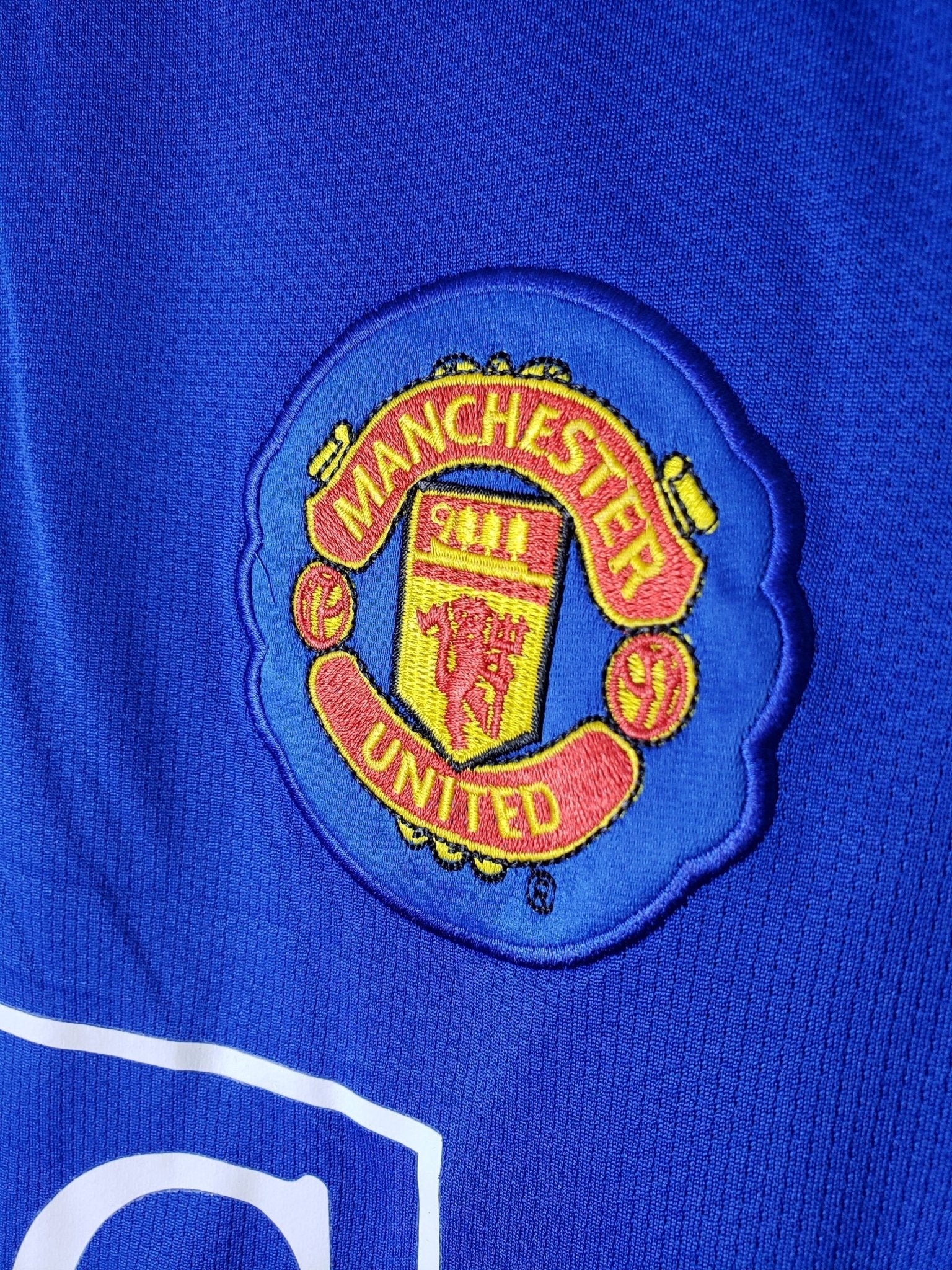 Camisa Manga Longa Manchester United 07/08 Nike - Azul - Manto Club