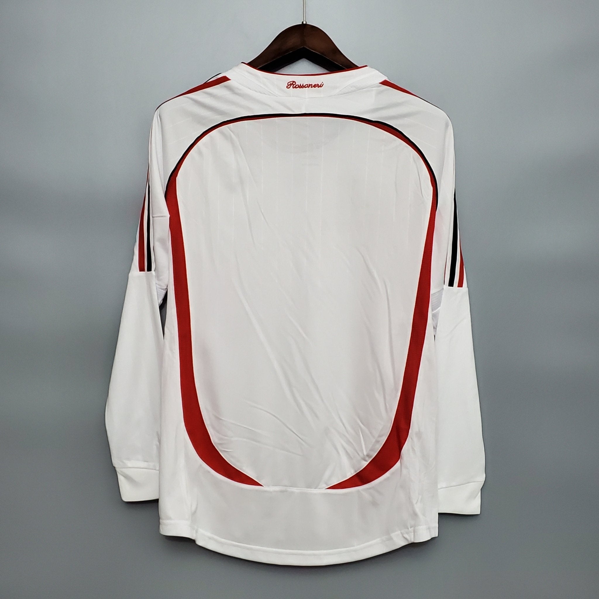 Camisa Manga Longa Milan Champions League 06/07 Adidas - Branco - Manto Club