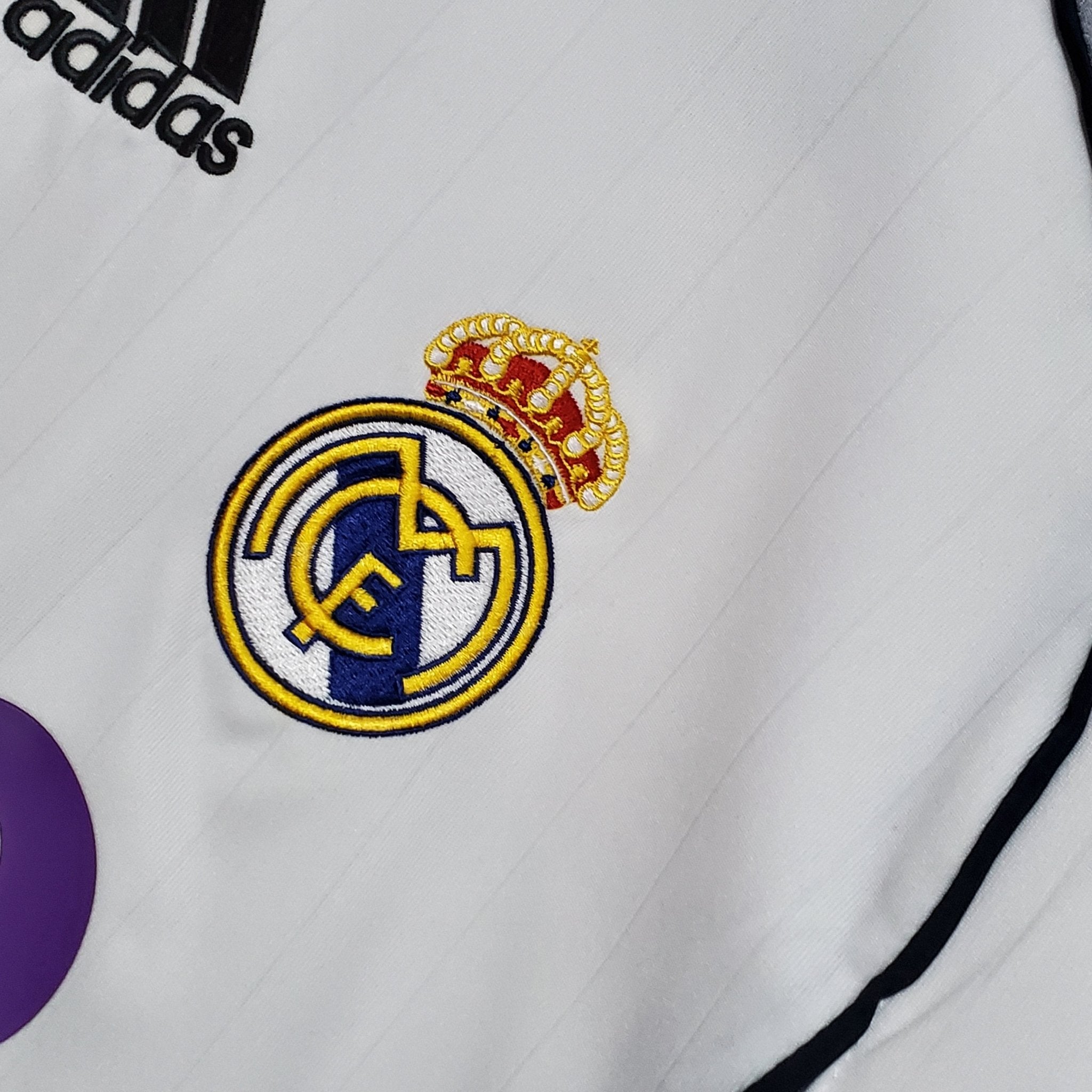 Camisa Manga Longa Real Madrid 06/07 Adidas - Branco - Manto Club