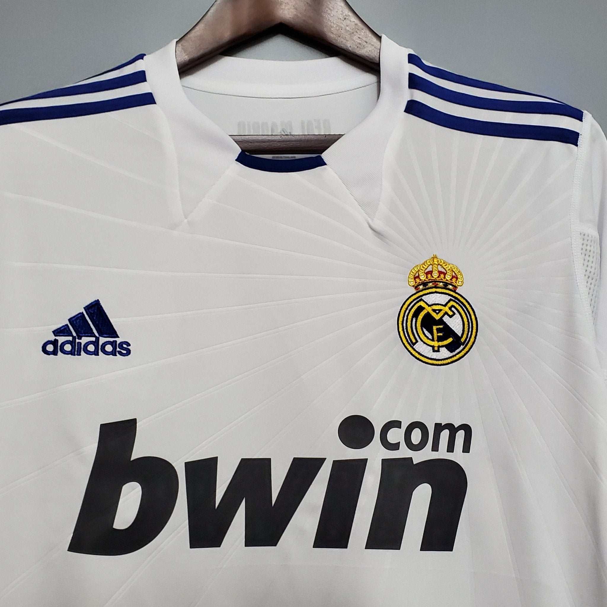 Camisa Manga Longa Real Madrid 10/11 Adidas - Branco - Manto Club