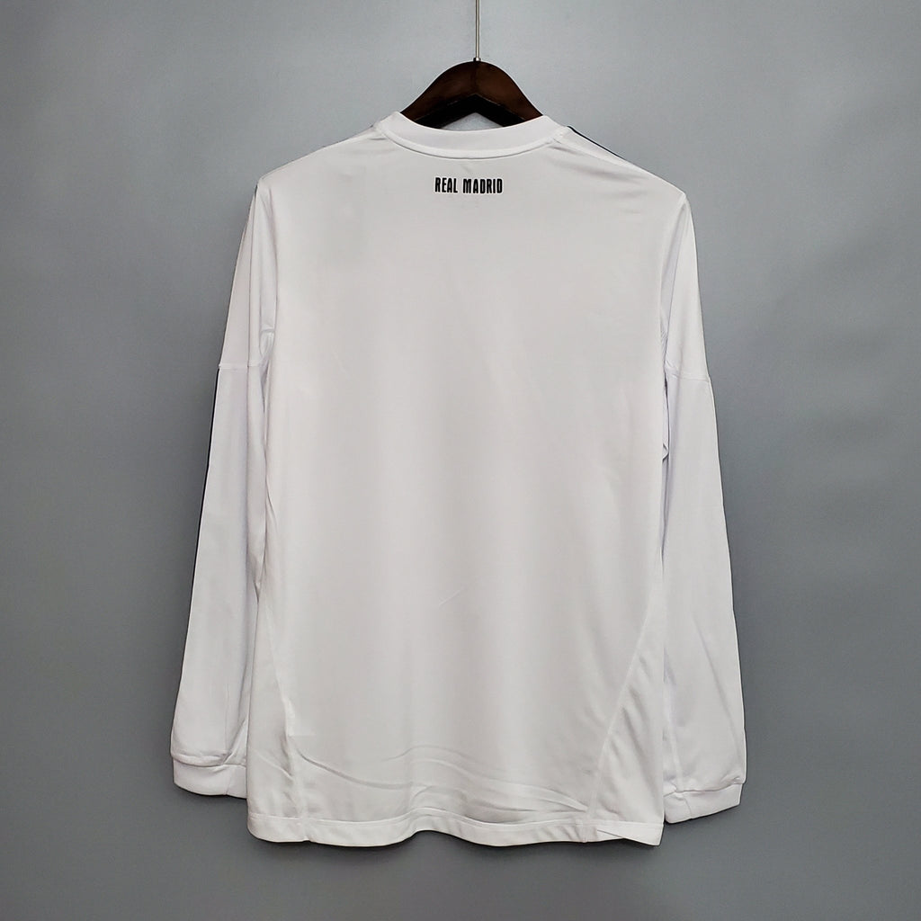 Camisa Manga Longa Real Madrid 10/11 Adidas - Branco - Manto Club
