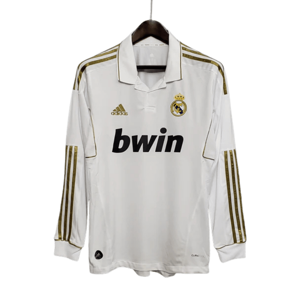 Camisa Manga Longa Real Madrid 11/12 Adidas - Branco - Manto Club