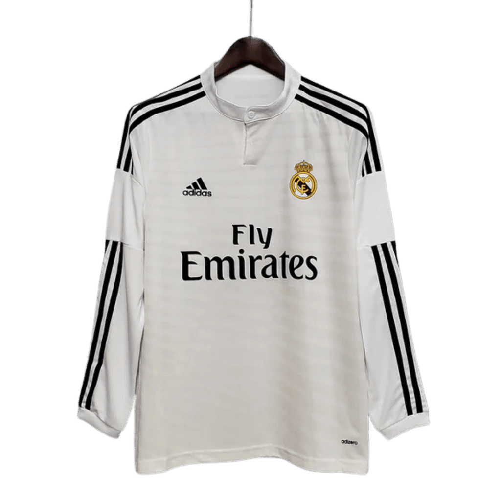 Camisa Manga Longa Real Madrid 14/15 Adidas - Branco - Manto Club