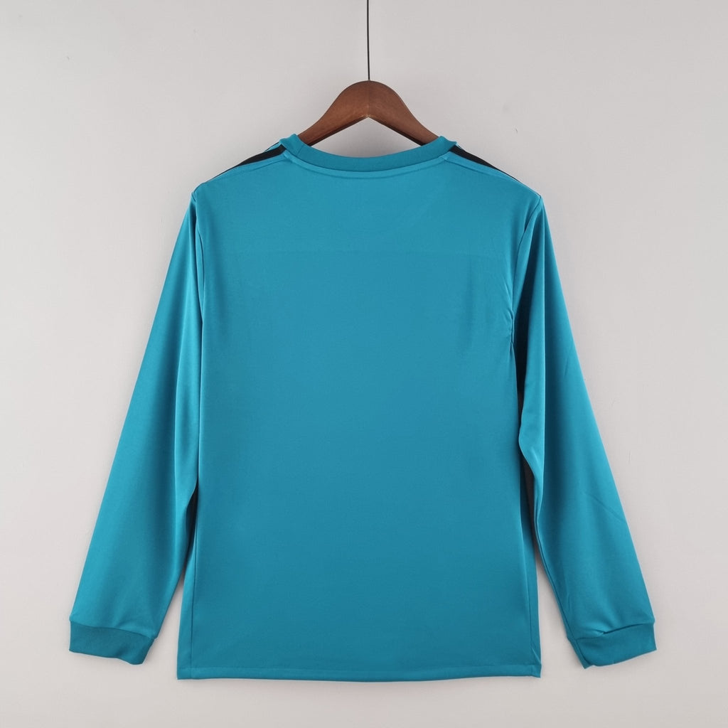 Camisa Manga Longa Real Madrid 17/18 Adidas - Azul - Manto Club