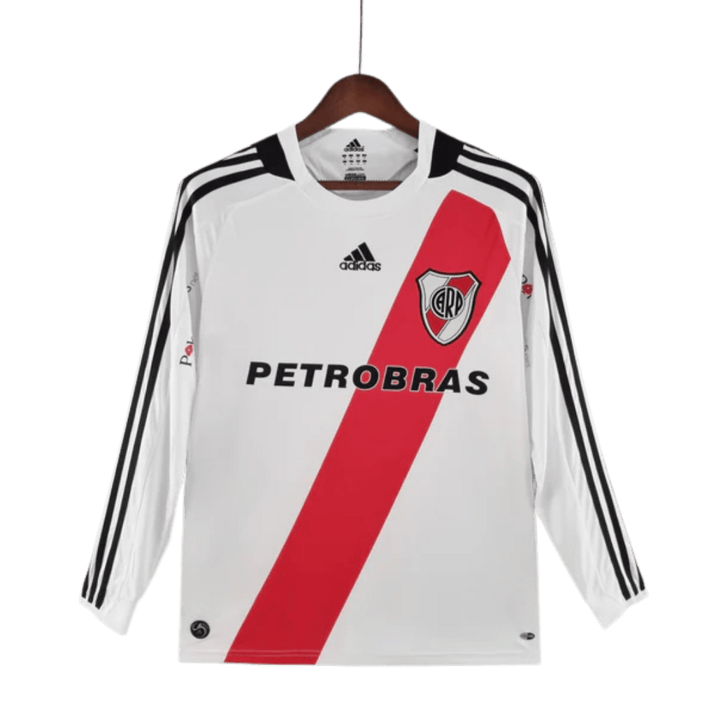 Camisa Manga Longa River Plate 09/10 Adidas - Branco - Manto Club