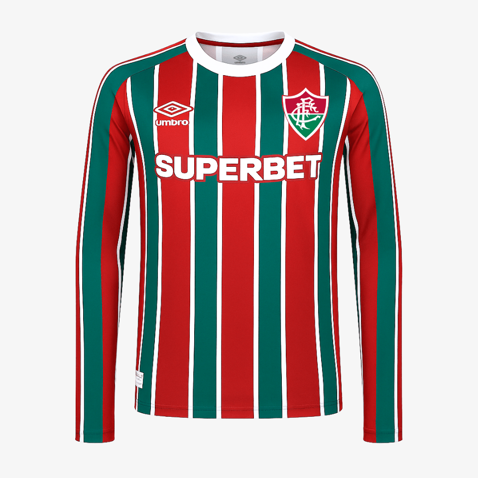 Camisa Manga Longa Umbro Fluminense 2025/26 I - Manto Club