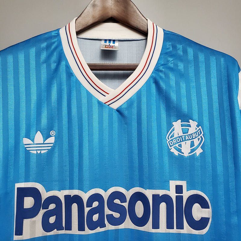 Camisa Marseille Retrô 1990 Azul - Adidas - Manto Club