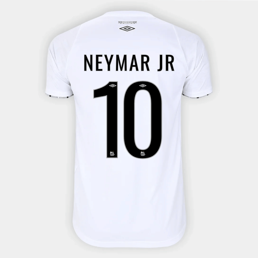 Camisa Masculina Umbro Santos 2024/25 I Neymar Jr 10 - Manto Club