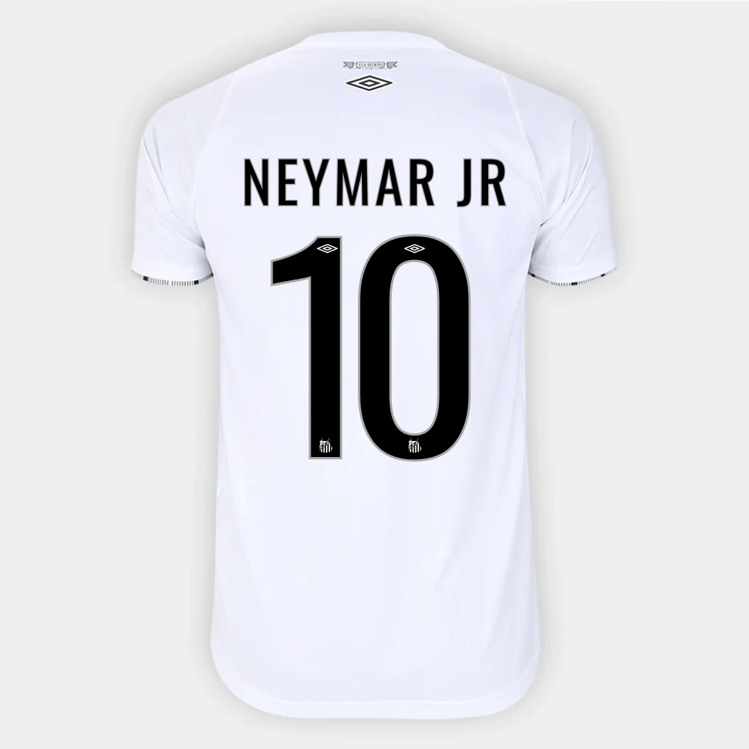 Camisa Masculina Umbro Santos 2024/25 I Neymar Jr 10 - Manto Club
