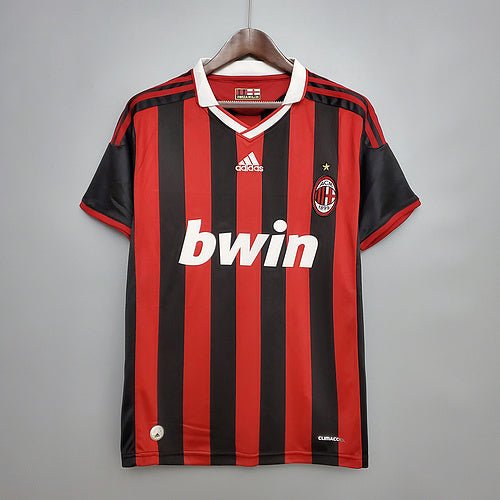Camisa Milan Retrô 09/10 - Adidas - Vermelha e Preta - Manto Club