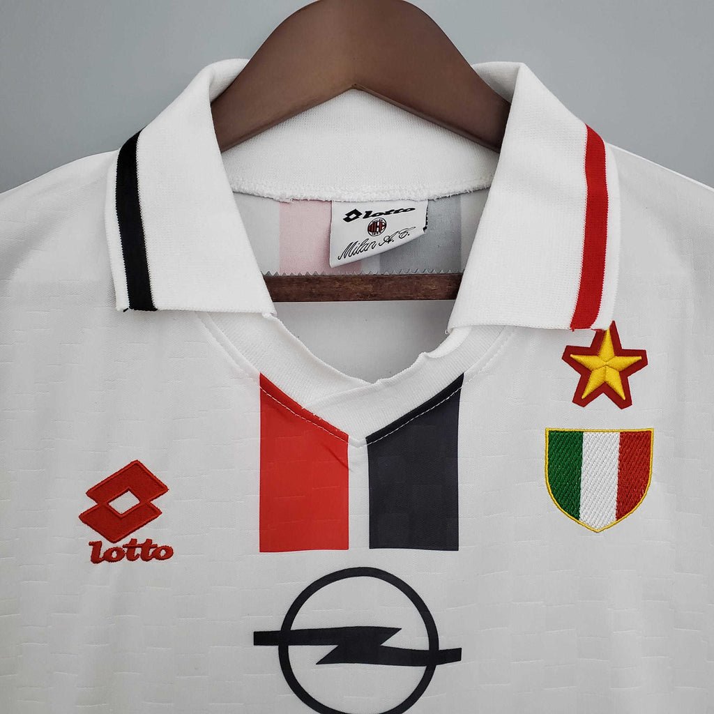 Camisa Milan Retrô 1995/1997 Branca - Lotto - Manto Club