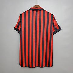 Camisa Milan Retrô 1999/2000 Vermelha e Preta - Adidas - Manto Club