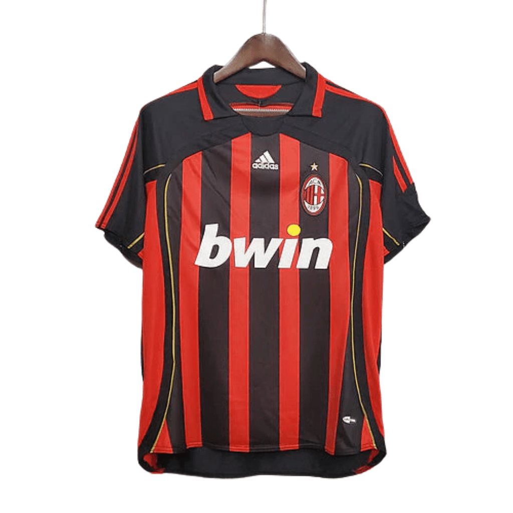 Camisa Milan Retrô 2006/2007 Vermelha e Preta - Adidas - Manto Club
