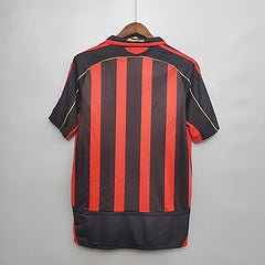 Camisa Milan Retrô 2006/2007 Vermelha e Preta - Adidas - Manto Club