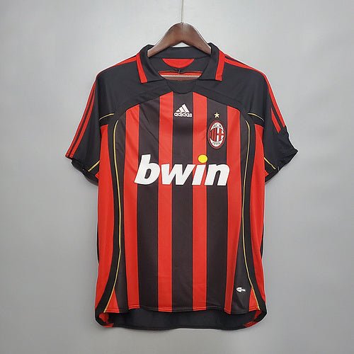 Camisa Milan Retrô 2006/2007 Vermelha e Preta - Adidas - Manto Club