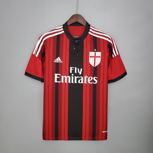 Camisa Milan Retrô 2014/2015 Vermelha e Preta - Adidas - Manto Club