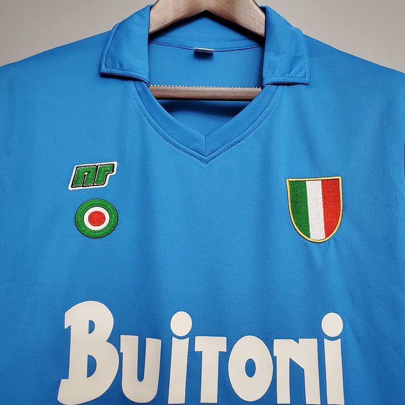Camisa Napoli Retrô 1987/1988 Azul - Manto Club