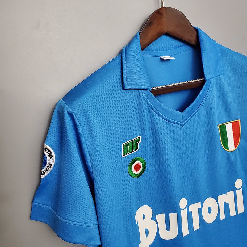 Camisa Napoli Retrô 1987/1988 Azul - Manto Club