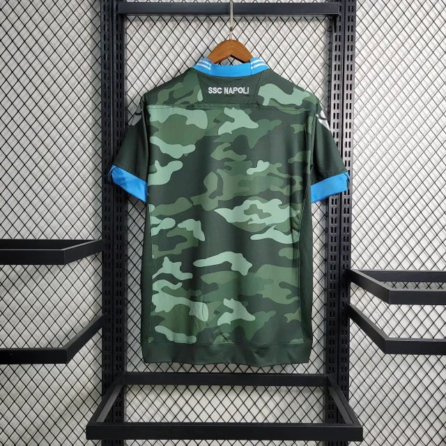 Camisa Napoli Retrô Macron 13/14 Verde - Manto Club