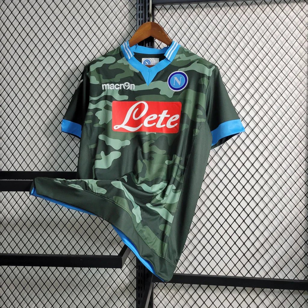 Camisa Napoli Retrô Macron 13/14 Verde - Manto Club