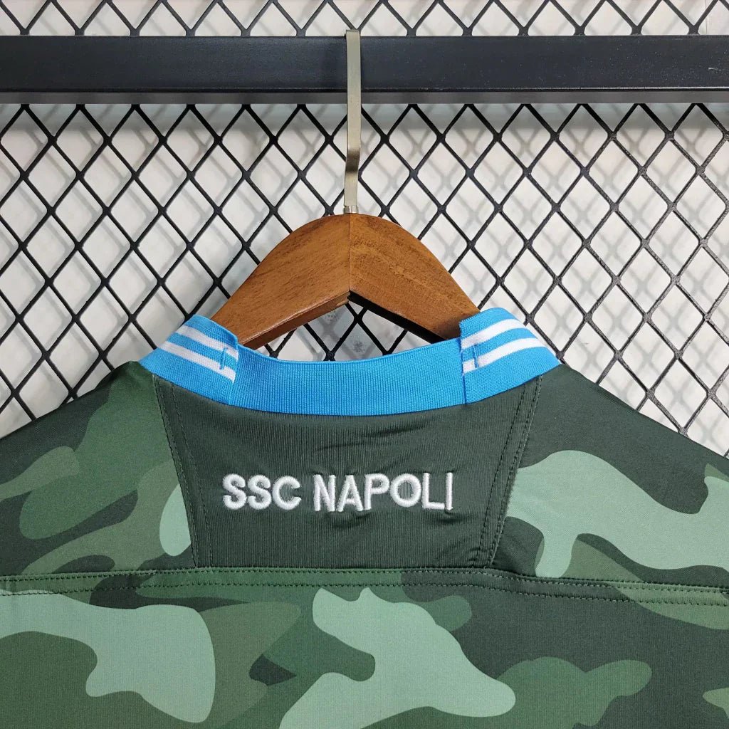 Camisa Napoli Retrô Macron 13/14 Verde - Manto Club