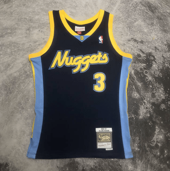 Camisa NBA Nuggets Iverson 3 - Azul - Manto Club
