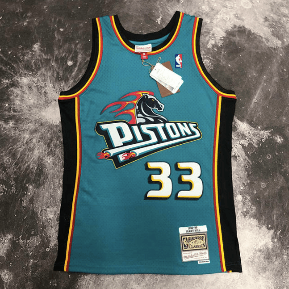 Camisa NBA Pistons Hill 33 - Azul - Manto Club