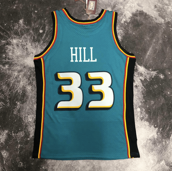 Camisa NBA Pistons Hill 33 - Azul - Manto Club