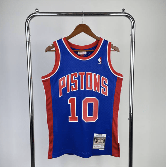 Camisa NBA Pistons Rodman 10 - Azul - Manto Club