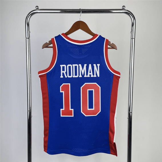 Camisa NBA Pistons Rodman 10 - Azul - Manto Club
