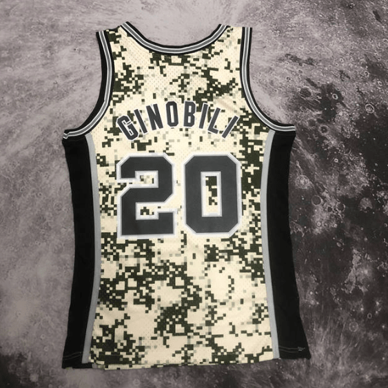 Camisa NBA Spurs Ginobili 20 - Bege - Manto Club