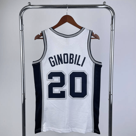 Camisa NBA Spurs Ginobili 20 - Branca - Manto Club