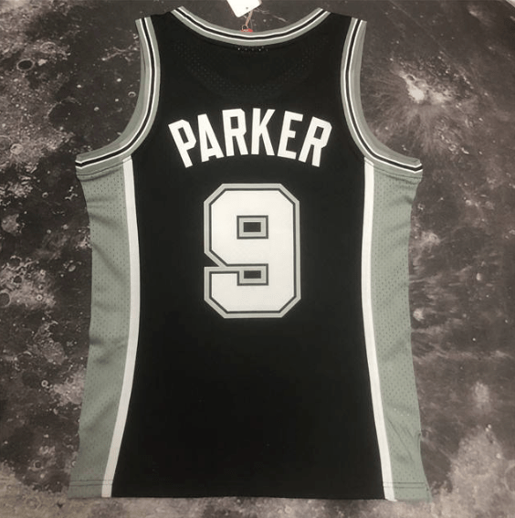 Camisa NBA Spurs Parker 9 - Preta - Manto Club