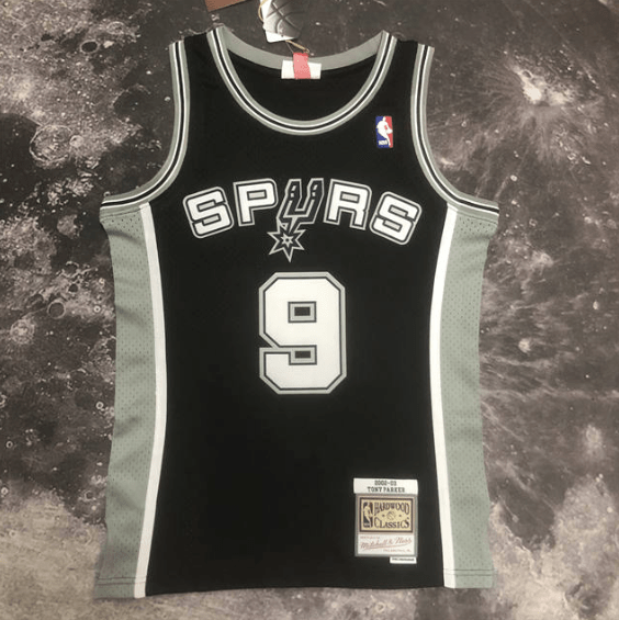 Camisa NBA Spurs Parker 9 - Preta - Manto Club