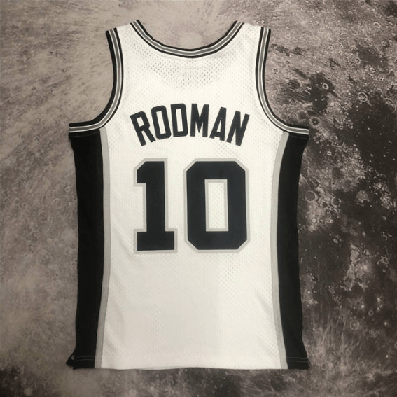 Camisa NBA Spurs Rodman 10 - Branca - Manto Club