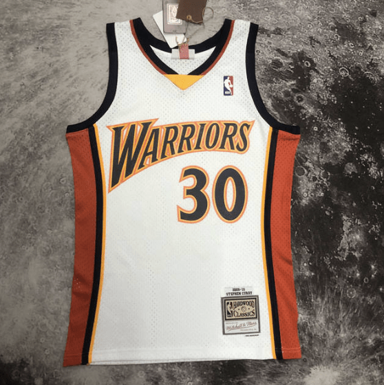 Camisa NBA Warriors Curry 30 - Branca - Manto Club