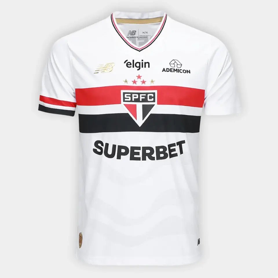 Camisa New Balance São Paulo 2025/26 I Jogador Com Patrocínios - Manto Club