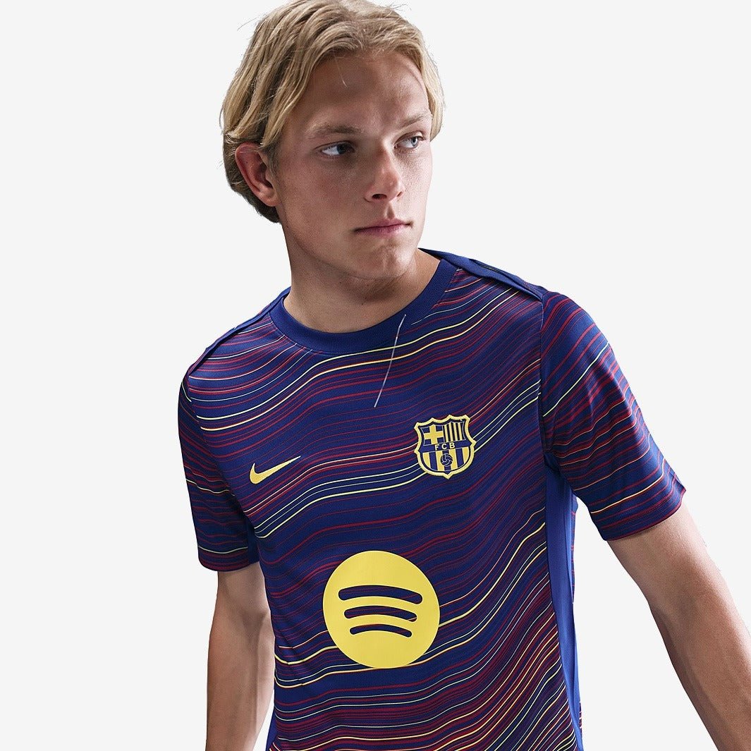 Camisa Nike Barcelona 2025/26 Pré - Jogo - Manto Club
