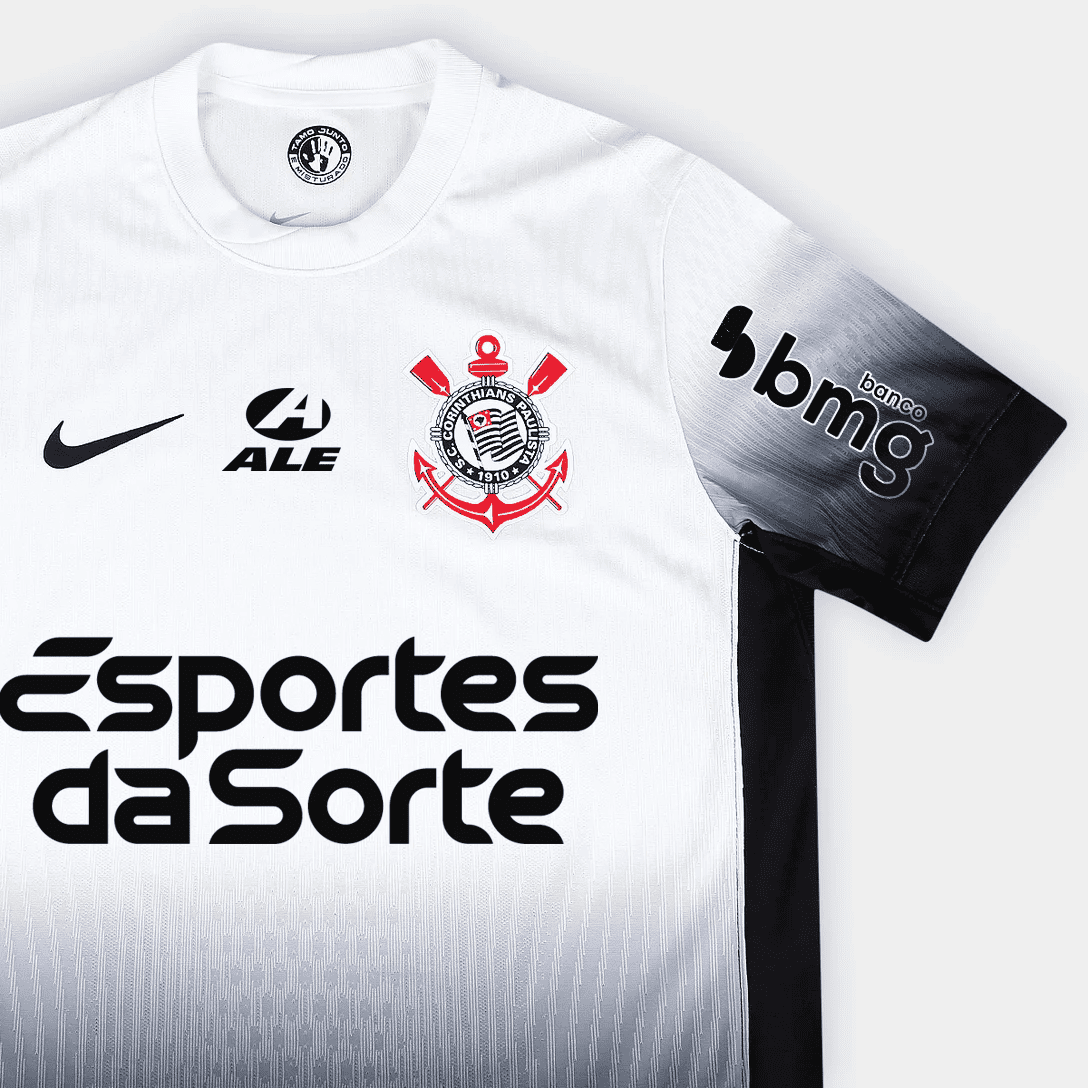 Camisa Nike Corinthians 2024/25 I Jogador Com Patrocínios - Manto Club