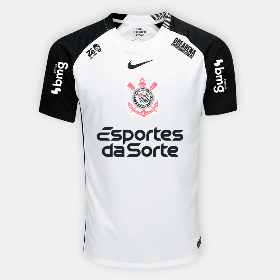 Camisa Nike Corinthians 2025/26 I Torcedor Com Patrocínios - Manto Club