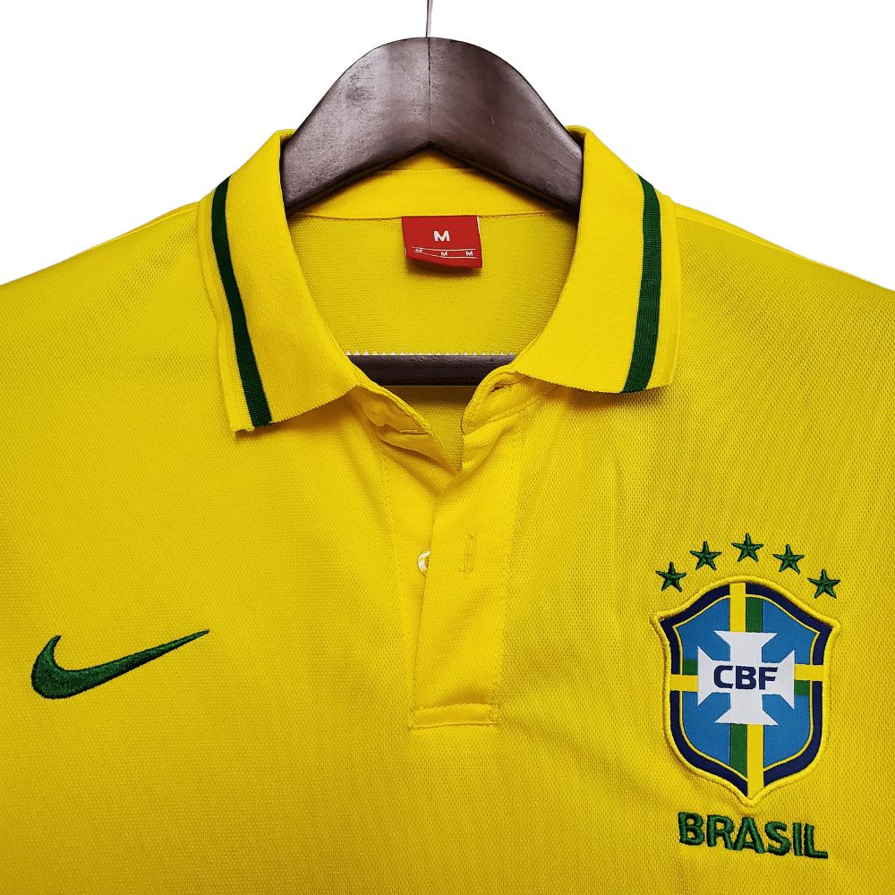 Camisa Polo Brasil Amarela - Masculina - Manto Club