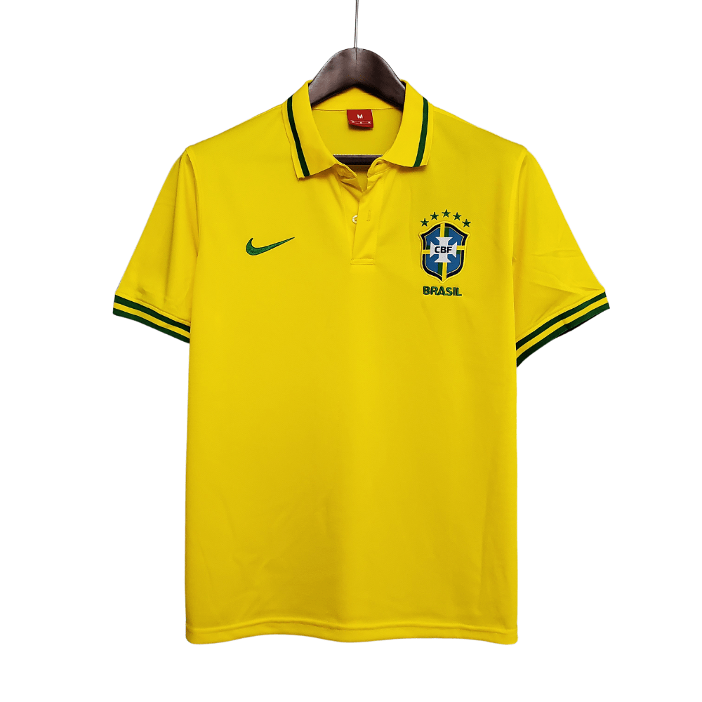 Camisa Polo Brasil Amarela - Masculina - Manto Club