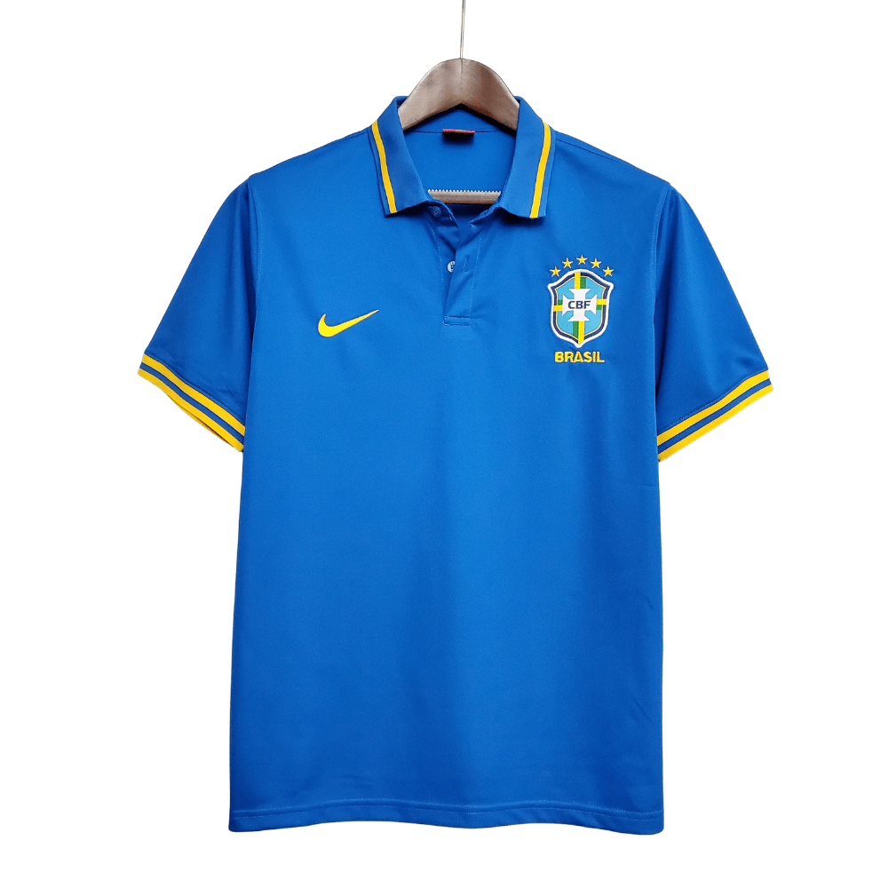 Camisa Polo Brasil Azul - Masculina - Manto Club